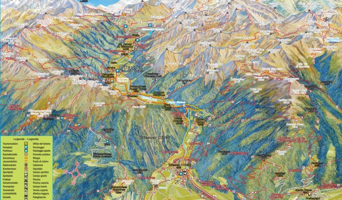 Pfitschtal in Südtirol: Wanderurlaub in Wiesen / Pfitsch bei Sterzing